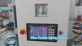 80 kW volledige digitale igbt inductieverwarmingsmachine voor draagbare verwarming