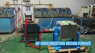 MF-50KW Middenfrequente inductiesmeltoven met een capaciteit van 10 kg - 30 kg
