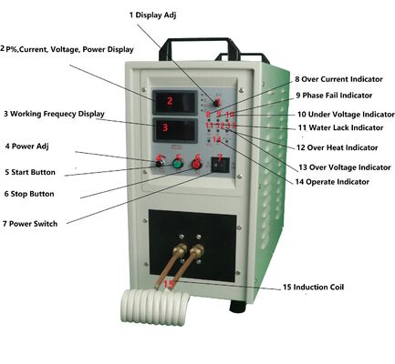 Goede prijs Hf-15kw Hoogfrequente Inductieverwarmingsmachine/ Soldeermachine voor Solderen, Verwarmen, Gloeien, Afschrikken online