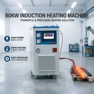 Goede prijs 80KW Induction Heating Machine with Water Cooling System and 20KHZ-50KHZ Frequency for Bearing Gear Coupling Ring Parts online